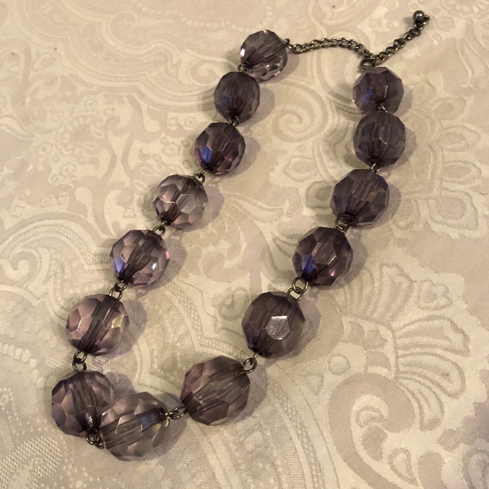 Gray Statement Necklace